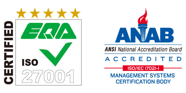 ISMS認証（ISO27001）取得しました